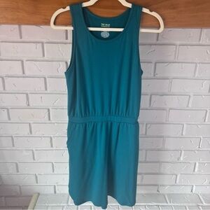 Women’s Tek Gear French Terry Tank Active Dress, Teal, Size Petite Small